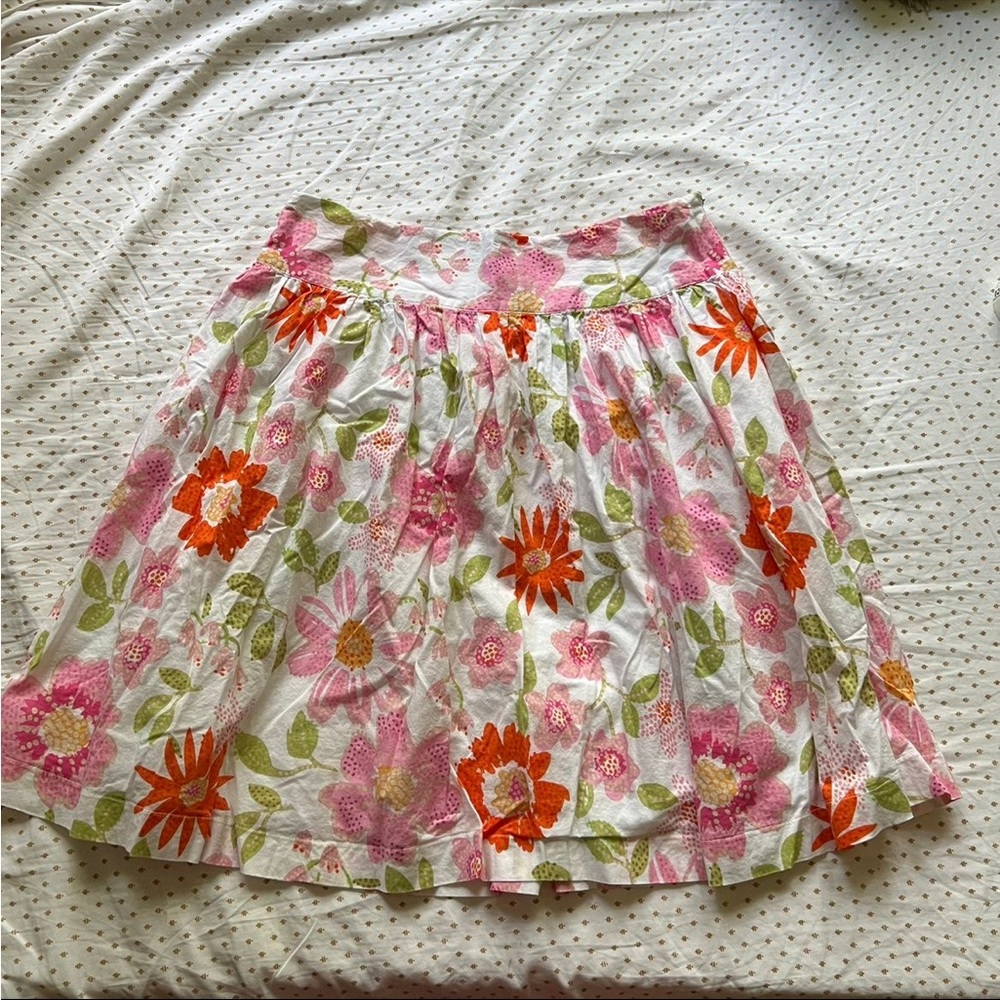 Picnic CPW Cotton Lined Fit Flare Skirt